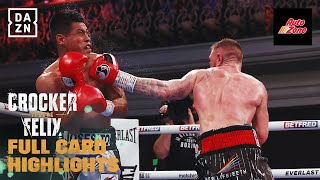 FULL CARD HIGHLIGHTS  Lewis Crocker vs Jose Felix Jr [upl. by Akeber]