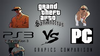 GTA SanAndreas PS3 VS PC Graphics Comparison [upl. by Ginger]