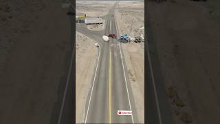 Realistic Car amp Truck Crash on Highway in BeamNGdrive 7 [upl. by Lilah331]