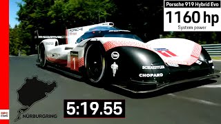 Fastest Lap Record At Nurburgring By Porsche 919 Hybrid Evo Explained [upl. by Iarahs]