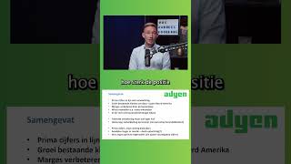 Adyen reageert positief op cijfers  DAHSHORT [upl. by Slen870]