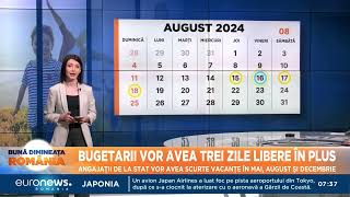 Zile libere 2024 Bugetarii vor avea trei minivacanțe [upl. by Franci243]