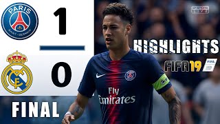 Real Madrid vs PSG Champions League Final Match Highlights  FIFA 19 Real Madrid vs PSG Gameplay [upl. by Shaver281]