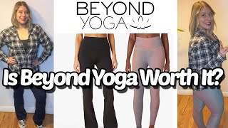 Is Beyond Yoga Worth It Reviewing The Practice Pant and The Prismatic Leggings [upl. by Ogden]