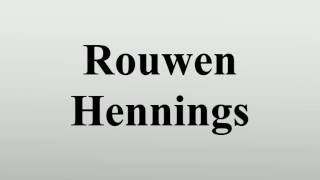 Rouwen Hennings [upl. by Deland]