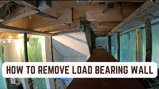 Removing load Bearing Walls flushinceiling RSJInstallation OpenPlanLiving [upl. by Base477]