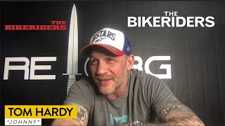 Tom Hardy Talks About quotThe Bikeridersquot Movie [upl. by Eelac]