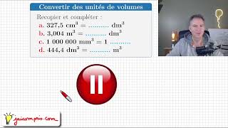 Exercice ♦ Convertir des unités volume • Tableau conversion • 3275 cm3  … dm3 ♦ Sixième [upl. by Yznel]