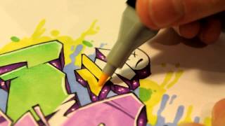 Lettrage Graffiti SATE [upl. by Lednahs]