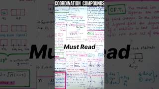 Coordination compounds notes📝 with tips and tricks🔥 class 12  JEE  NEET  shorts jee neet [upl. by Chi80]