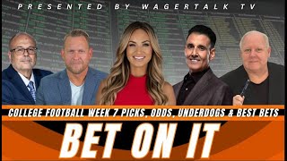 Bet On It  College Football Week 7 Picks and Predictions Vegas Odds Barking Dogs and Best Bets [upl. by Afnin]