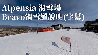 Alpensia滑雪度假村 Bravo 滑雪道  韓國滑雪 [upl. by Saimon]