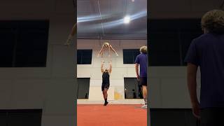 Messin around at open gym🔥 cheer cheerleader stunt [upl. by Ahsiret]