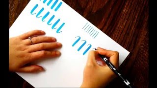 The Beginners Guide to Brush Lettering Basic Strokes [upl. by Latham807]