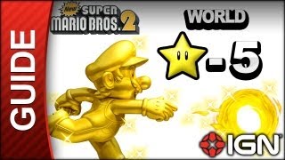 New Super Mario Bros 2  Moon Coin Guide  World Star5  Walkthrough [upl. by Yotal]