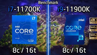 Intel i711700K vs Intel i911900K  Test in 7 Games [upl. by Cerelly]