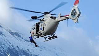 Exercice treuillage SAF Hélicoptères avec secouristes CRS et SAMU 73 Mountain rescue exercise [upl. by Chiarra756]