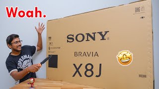 Unboxing my New Sony X80J Woah  🔥 [upl. by Katherina]