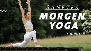 Sanfte Yoga Morgenroutine für Anfänger  ausgleichend amp aktivierend  15 Minuten [upl. by Eelydnarb]