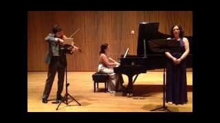 Brahms  2 Songs for Voice Viola and Piano Op 91 [upl. by Graig]