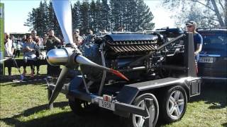 1943 Allison V1710 Aircraft Engine Napier New Zealand 07052017 [upl. by Lorenzo485]