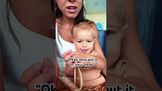 Baby says bows are out of style Watch EXTENDED babyfashion funnybaby talkingbaby oldnavy [upl. by Aramen76]