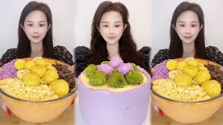 Asmr🍰EatingThousand Layers Of Taro Paster🍰 Soft And Waxy Sound 크림丨먹방丨Mukbang丨Satisfying丨Eatingsh [upl. by Klute287]