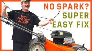 How To Fix A Lawn Mower That Has NO SPARK Super Easy Fix [upl. by Einapets]