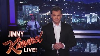 Matt Damon Takes Over Jimmy Kimmel Live [upl. by Augusta]