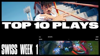 Top 10 Plays of Swiss Week 1  Worlds 2023 [upl. by Carrick992]