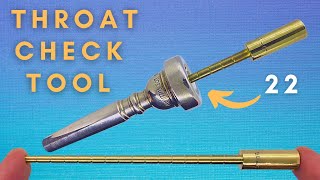 Measure mouthpiece throats EASY  Throat Check Tool by Frost Custom Brass [upl. by Krug]