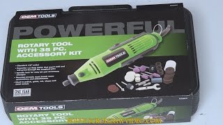 Unboxing  Review OEM Tools 24664 Rotary Tool Dremel [upl. by Sharman156]