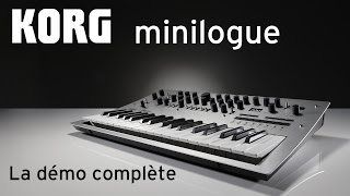 KORG minilogue  la démo complète du nouveau synthé analogique vidéo de la Boite Noire [upl. by Notniuq]