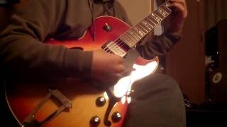 Gibson ES175T（1975）  Polytone Mini Brute IV [upl. by Dnalyaw123]