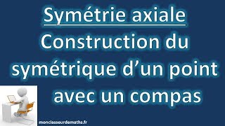 Cours ♦ Construire la symétrique dune droite par rapport à un point • Méthode 1 ♦ Cinquième [upl. by Jacobsen202]