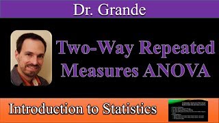 Introduction to TwoWay Repeated Measures ANOVA TwoWay WithinSubjects Design [upl. by Idac]