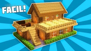 ✔ Como hacer una CASA DE MADERA PERFECTA para SURVIVAL en Minecraft [upl. by Becket]