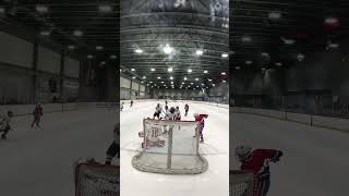 AAA goalie Evan Abromson battles with his 2012 Little Caps team vs Long Island Gulls [upl. by Vesta547]