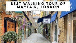 MAYFAIR WALK  Mayfair Walking Tour in London  Bond Street  Mount Street  Piccadilly  Shops [upl. by Nyledaj]