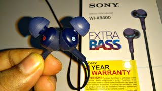 Sony WIXB400 Extra Bass Bluetooth Earphones   Full Review [upl. by Amend163]