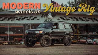 Installing Modern Wheels and 37s on my 80 Series Land Cruiser  AVOIDED 1500 mistake on accident [upl. by Nirroc]