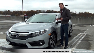 Review 2016 Honda Civic EXT Coupe [upl. by Einreb34]