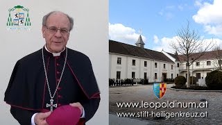 Bischof Huonder im Priesterseminar LeopoldinumHeiligenkreuz 10 3 2017 [upl. by Teddie]