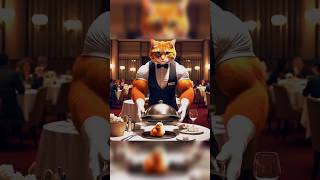 spiderman Waiter  Who is best Ginger cat vs white cat vs black cat cat funny catcute shorts [upl. by Brandon]