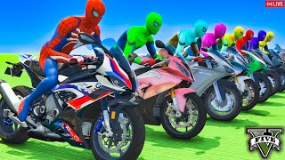 GTA 5  Crazy Ragdoll  Spiderman On Rainbow Bridge With Minions Funny Fails Compilations 1 [upl. by Job]