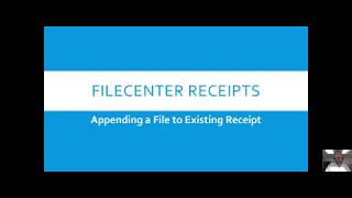 FileCenter Receipts  Append File to Existing Receipt [upl. by Llewol]