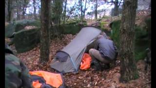 Wild camp amp hike in extreme weather in January from Stanage Edge to Ladybower Peak District [upl. by Nioe]