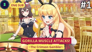 GORILLA MUSCLE ATTACKS The Crimson Gambler EPS 1  ENG SUB  KSFD JP  Shasu [upl. by Yrallih]