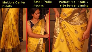 தமிழில்  Saree Draping Tutorial  Easy tips for Perfect Draping  SD VLOGS [upl. by Hacker877]