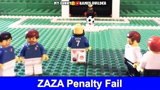 LEGO Penalty Fail Euro 2016 • Zaza in Italia Germania Italy vs Germany [upl. by Rysler]